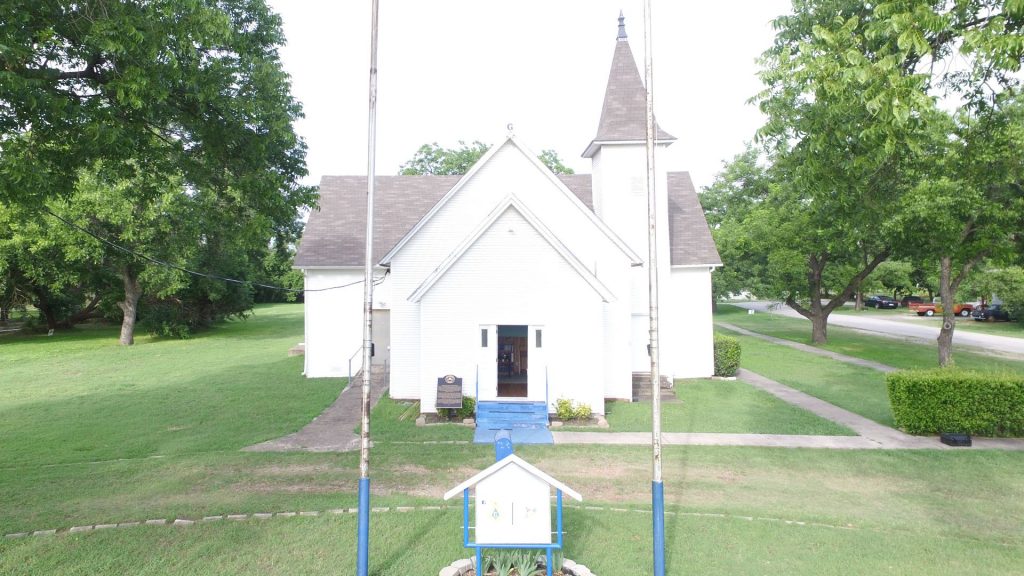 Historic Webb Community Baptist Church building in Arlington, Texas