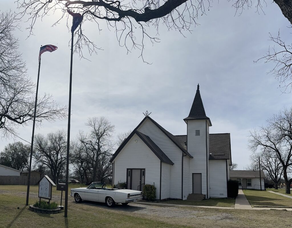 Historic church building that is home to Webb Masonic Lodge #1454